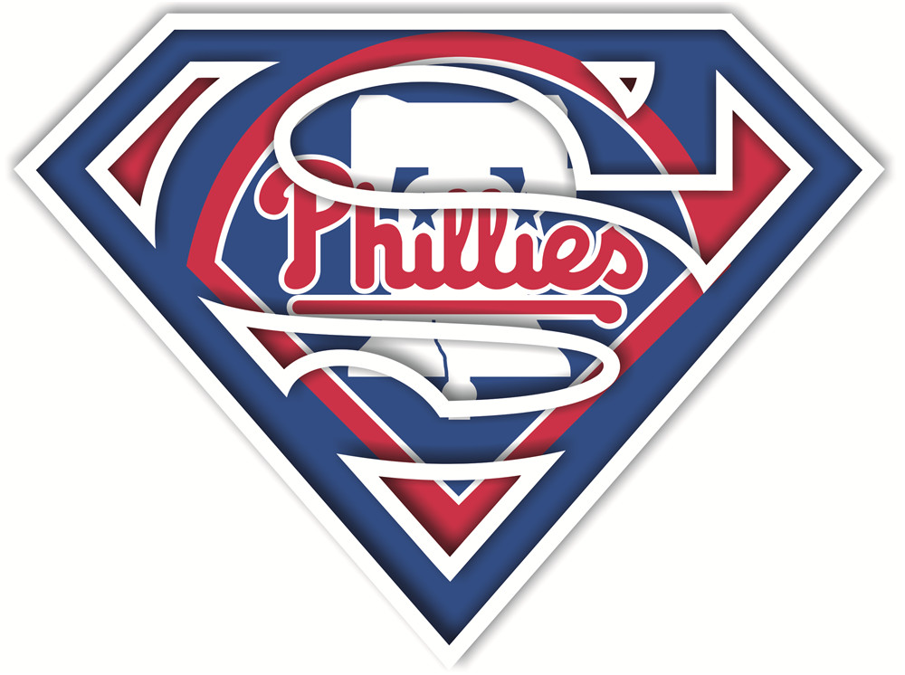 Philadelphia Phillies superman logos iron on heat transfer